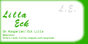 lilla eck business card